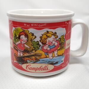 Vintage Houston Harvest Campbells Soup Kids Mug 2000 Swimming Inner Tube 16oz